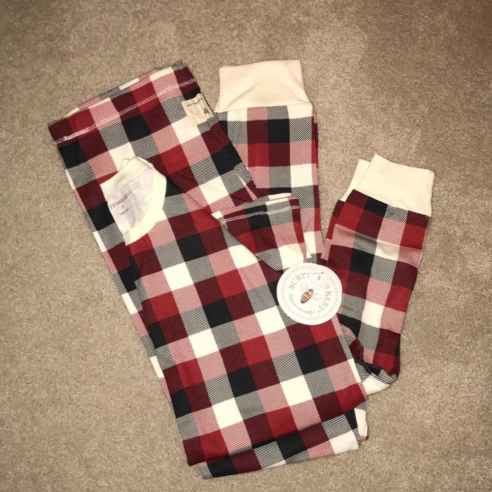 burt’s bee’s plaid pajamas